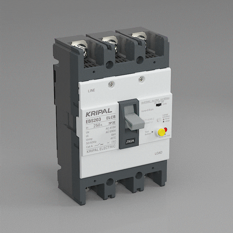 EBS203 Earth Leakage Protection Circuit Breaker 250A 3 Poles ELCB MCCB