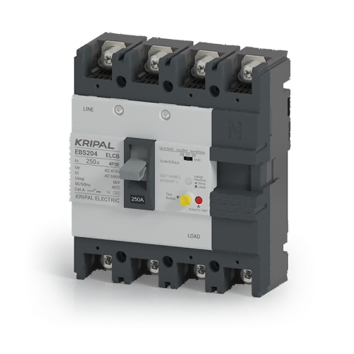 EBS204 Earth Leakage Protection Circuit Breaker 250A 4 Poles ELCB MCCB