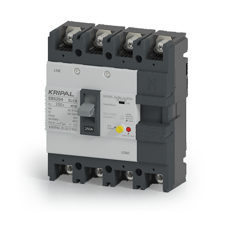 EBS204 Earth Leakage Protection Circuit Breaker 250A 4 Poles ELCB MCCB