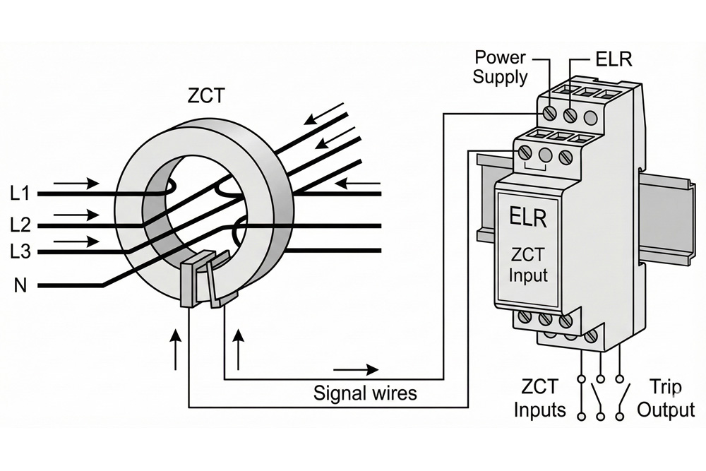 Earth Leakage Relays and Zero‑Phase Current Transformers