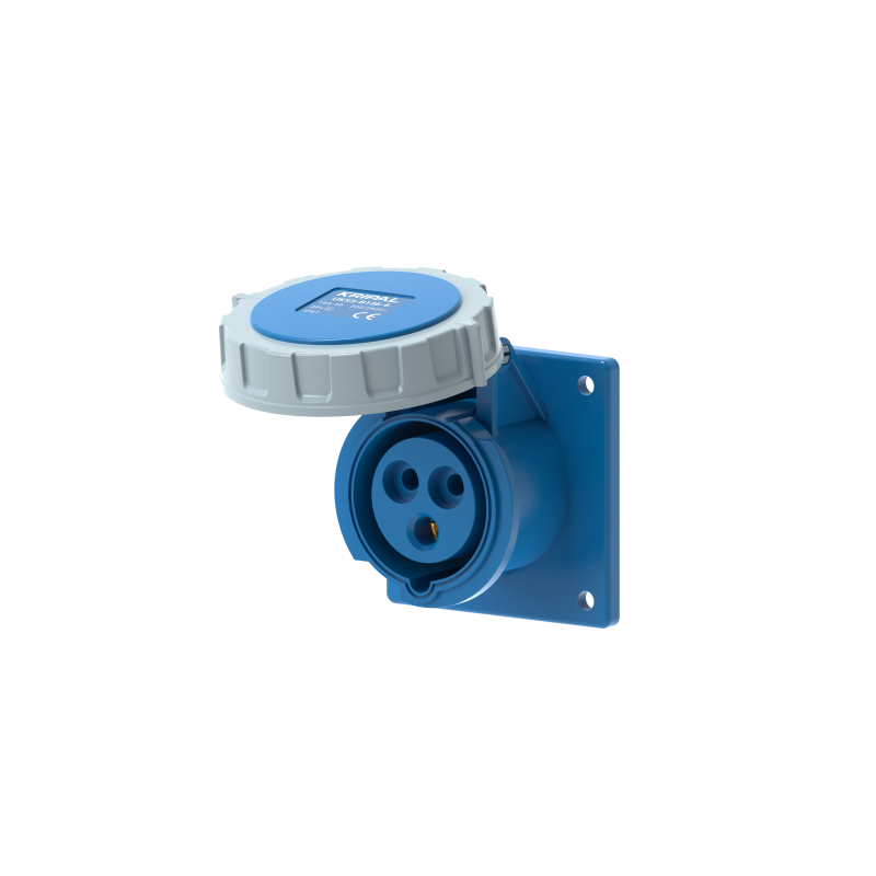 UKS3-B IP67 Panel Mount Industrial Power Socket 3P/4P/5P 16A CEE Socket