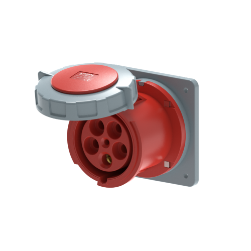 UKS3-B IP67 Panel Mount Industrial Power Socket 3P/4P/5P 125A CEE Socket