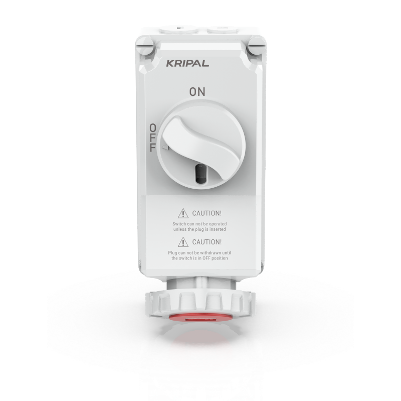 UKS-I IP67 CEE Switched Socket 3P/4P/5P Industrial Interlock Socket 16A/32A/63A CE Certified
