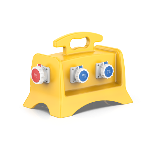 IP67 Portable Industrial Power Distribution Box with Socket Outlets