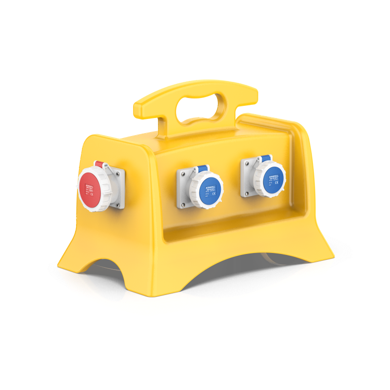 IP67 Portable Industrial Power Distribution Box with Socket Outlets