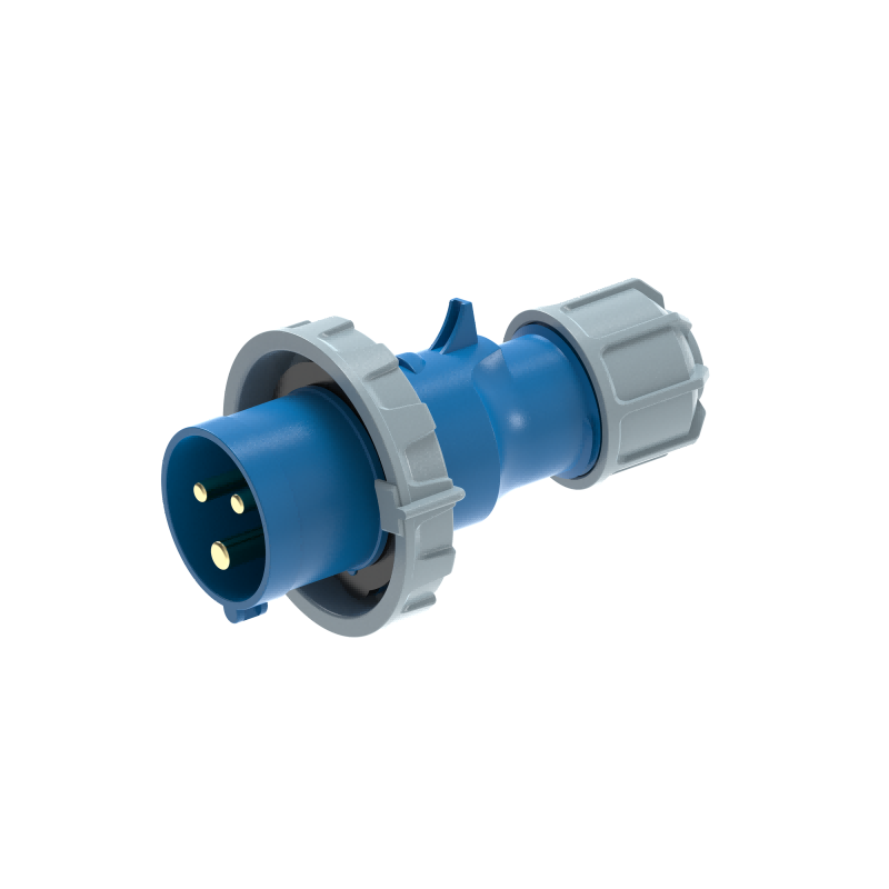 UKS3-A IP67 Cable Mount 3P/4P/5P Industrial CEE Power Plug 16A CE Certified