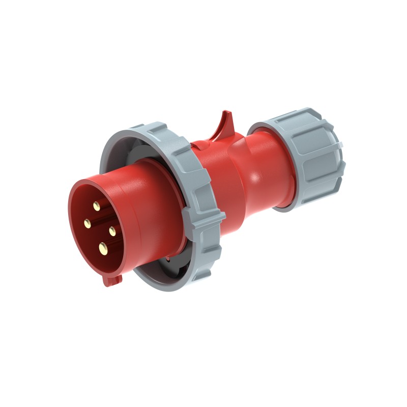 UKS3-A IP67 Cable Mount 3P/4P/5P Industrial CEE Power Plug 32A CE Certified