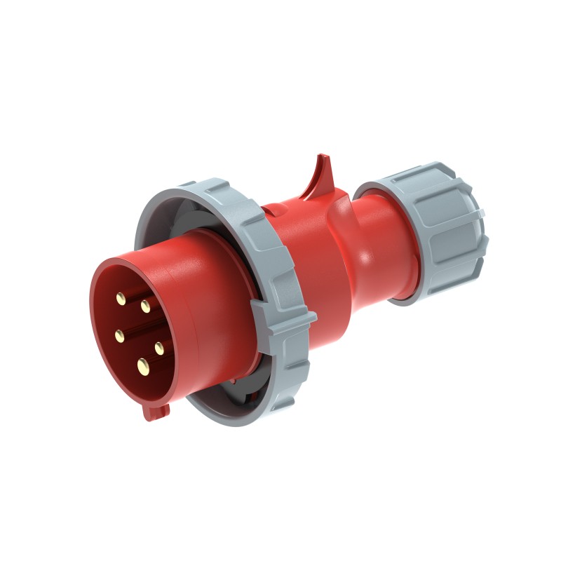 UKS3-A IP67 Cable Mount 3P/4P/5P Industrial CEE Power Plug 32A CE Certified