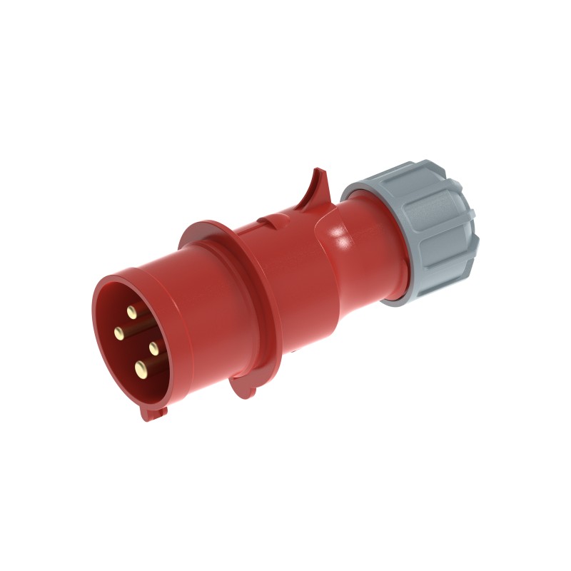 UKS3-A IP44 Cable Mount 3P/4P/5P Industrial CEE Power Plug 32A CE Certified