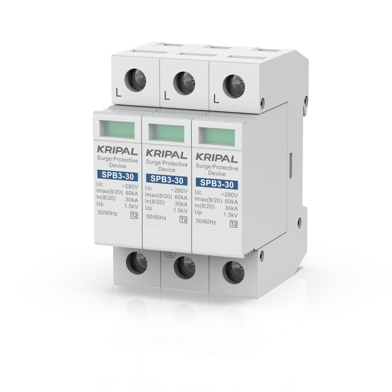 SPB Series AC Power Surge Protector 3Pole 280V SPD 30kA~60kA Surge Arrester