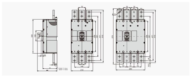 UKM30-1250 dimensions