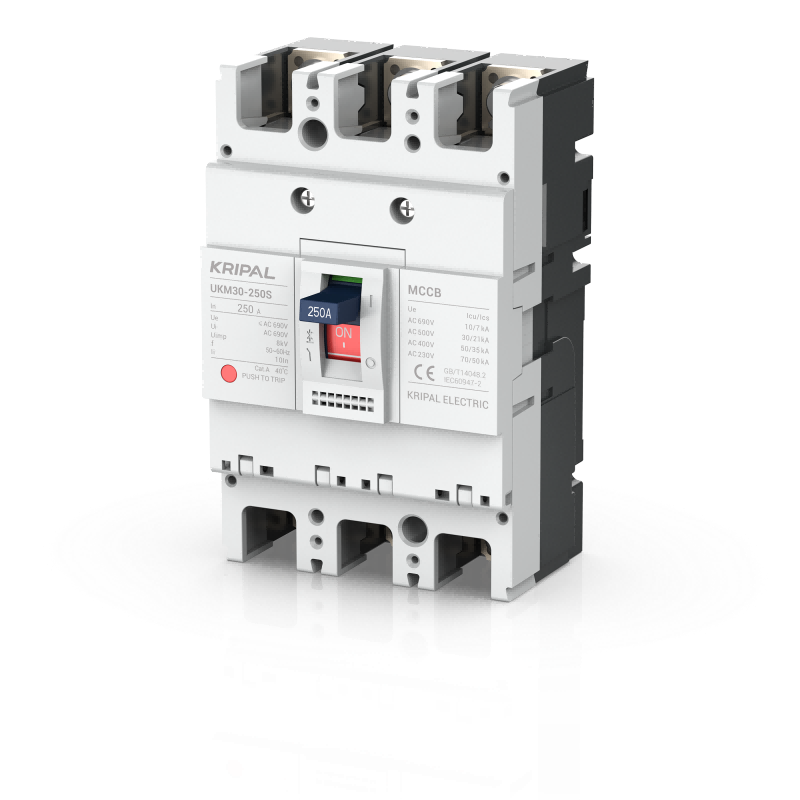 UKM30-250S 3 Pole 250A MCCB Moulded Case Circuit Breaker CE Certified