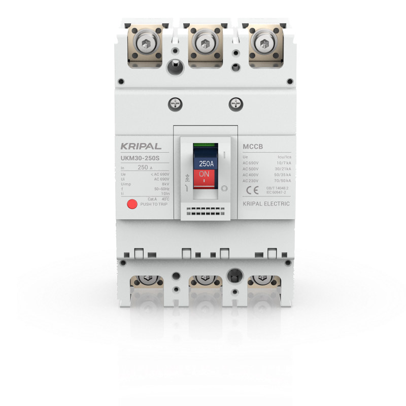 UKM30-250S 3 Pole 250A MCCB Moulded Case Circuit Breaker CE Certified