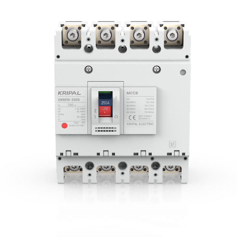 UKM30-250S 4 Pole 250A MCCB Moulded Case Circuit Breaker CE Certified