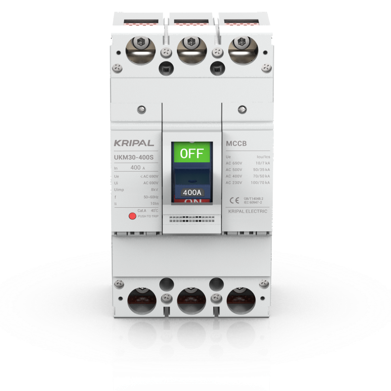 UKM30-400S 3 Pole 400A MCCB Moulded Case Circuit Breaker CE Certified