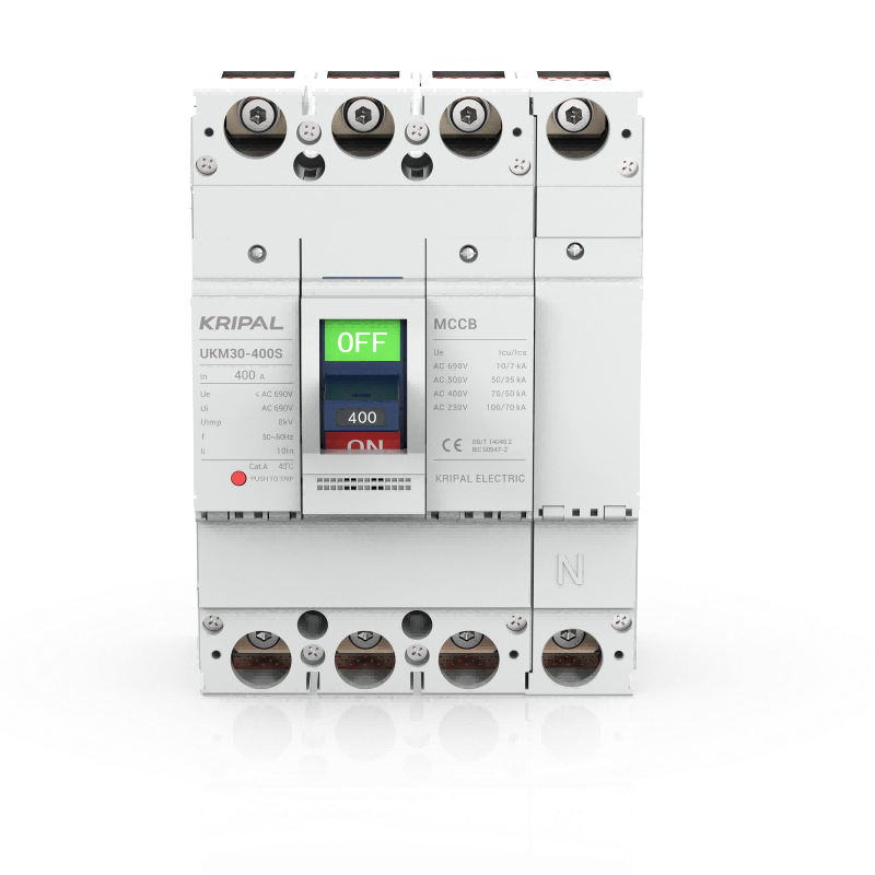 UKM30-400S 4 Pole 400A MCCB Moulded Case Circuit Breaker CE Certified