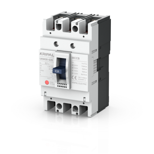UKM30-63S 3 Pole 63A MCCB Moulded Case Circuit Breaker CE Certified