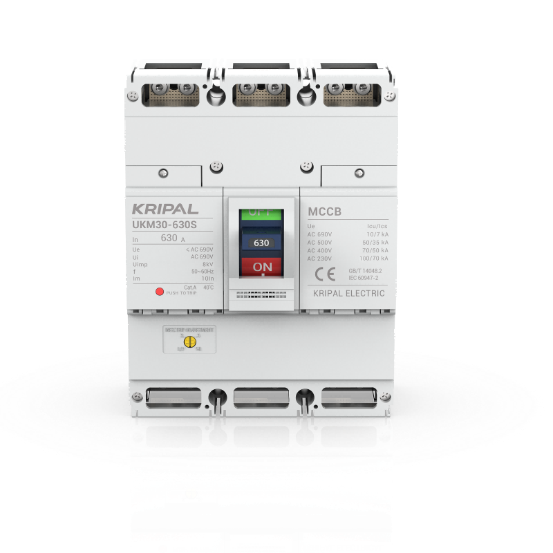 UKM30-630S 3 Pole 630A MCCB Moulded Case Circuit Breaker CE Certified