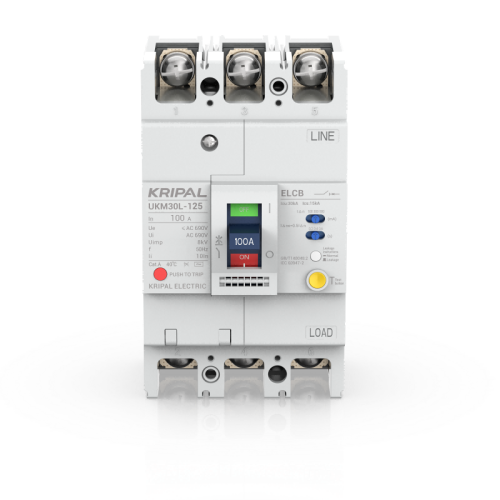 UKM30L-125 Earth Leakage Protection Circuit Breaker 125A 3 Poles ELCB MCCB