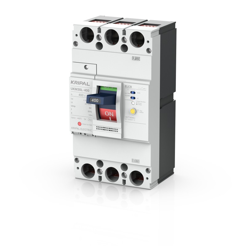 UKM30L-400 Earth Leakage Protection Circuit Breaker 400A 3 Poles ELCB MCCB