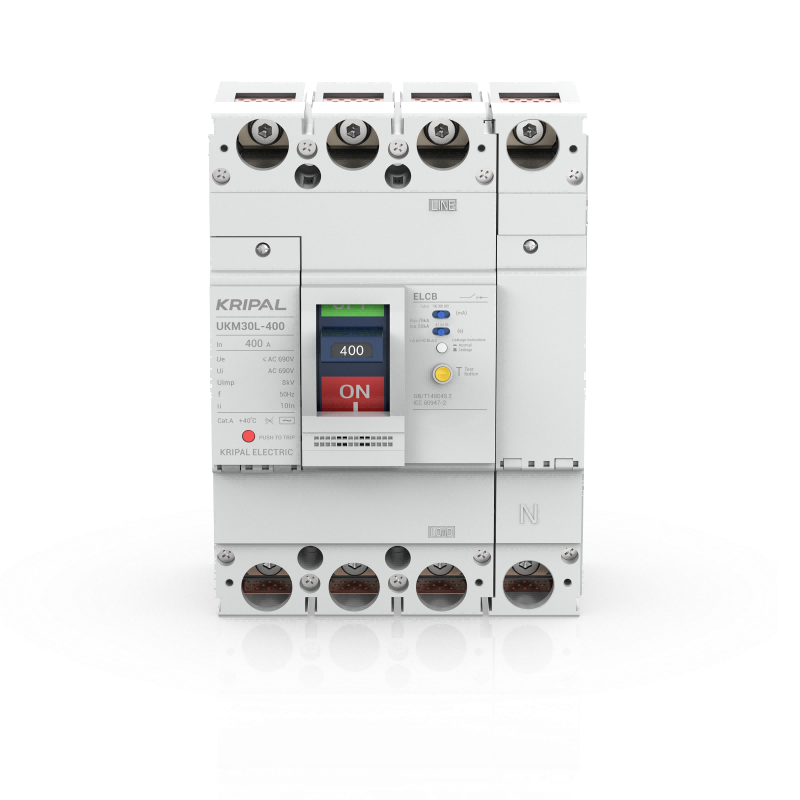 UKM30L-400 Earth Leakage Protection Circuit Breaker 400A 4 Poles ELCB MCCB