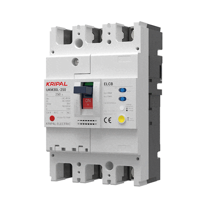 UKM30L-250 Earth Leakage Protection Circuit Breaker 250A 3 Poles ELCB MCCB