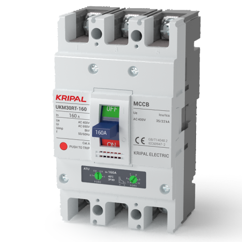 UKM30RT Adjustable MCCB 160A 3 Poles/4 Poles Moulded Case Circuit Breaker