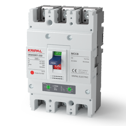 UKM30RT Adjustable MCCB 250A 3 Poles/4 Poles Moulded Case Circuit Breaker