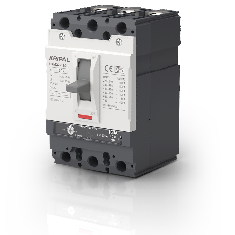 UKM32 Adjustable MCCB 160A 3 Poles/4 Poles Moulded Case Circuit Breaker