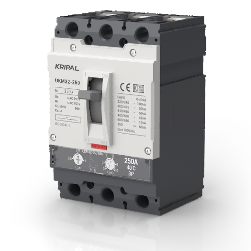 UKM32 Adjustable MCCB 250A 3 Poles/4 Poles Moulded Case Circuit Breaker