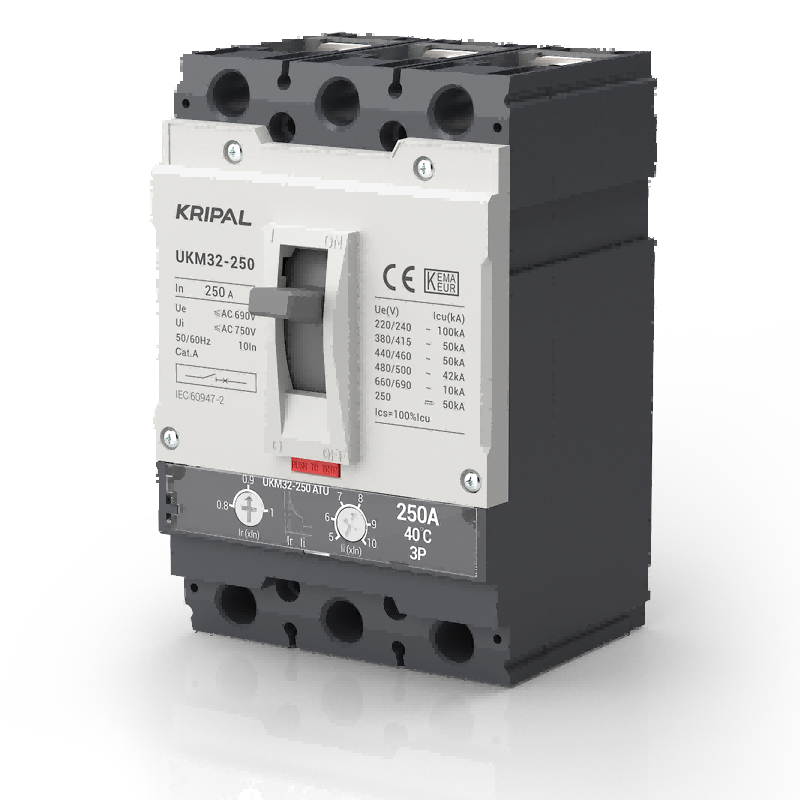 UKM32 Adjustable MCCB 250A 3 Poles/4 Poles Moulded Case Circuit Breaker