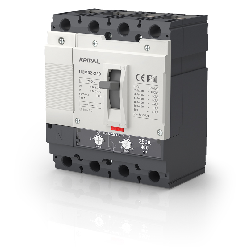 UKM32 Adjustable MCCB 250A 3 Poles/4 Poles Moulded Case Circuit Breaker