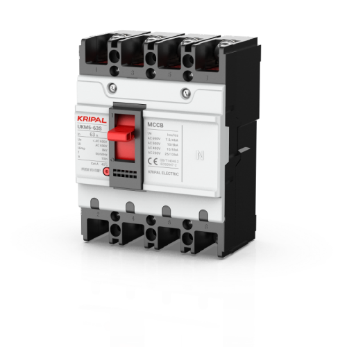 UKM5-63 MCCB 4 Pole 63A Moulded Case Circuit Breaker CE Certified