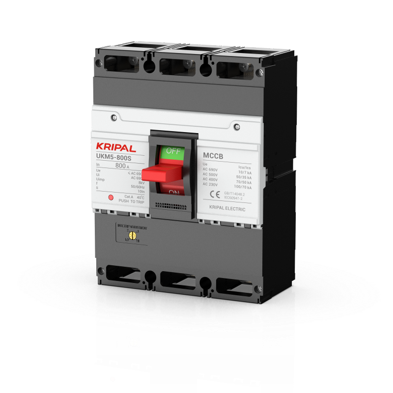 UKM5-800 MCCB 3 Pole 800A Moulded Case Circuit Breaker CE Certified