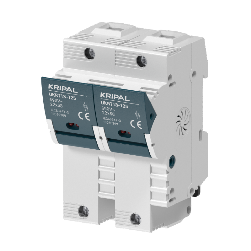 UKRT18 AC Fuse Holder 1P/2P/3P 125A for 22 x 58 Fuse CE Certified