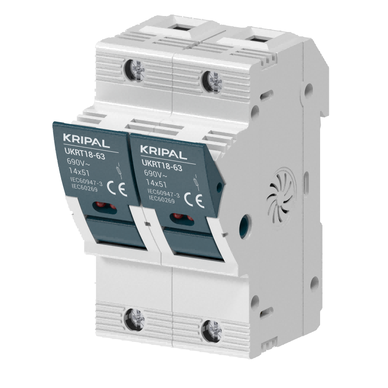 UKRT18-63 AC Fuse Holder 63A 1P/2P/3P for 14 x 51mm Fuse CE Certified