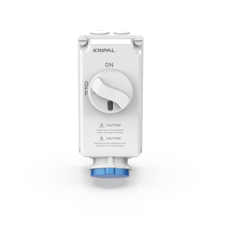 UKS-I IP44 CEE Switched Socket 3P/4P/5P Industrial Interlock Socket 16A/32A/63A CE Certified