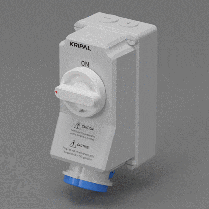 UKS-I IP44 CEE Switched Socket 3P/4P/5P Industrial Interlock Socket 16A/32A/63A CE Certified