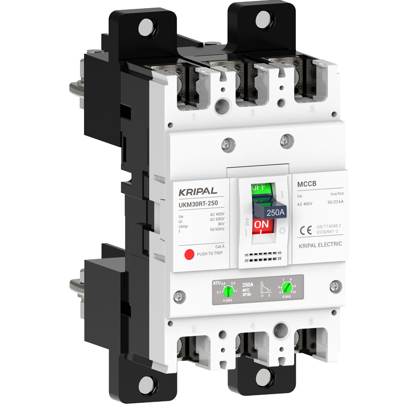 UKM30RT Adjustable MCCB 250A 3 Poles/4 Poles Moulded Case Circuit Breaker