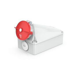 UKS-F IP67 Wall Mount 3P/4P/5P Industrial Power Socket 125A CE Certified