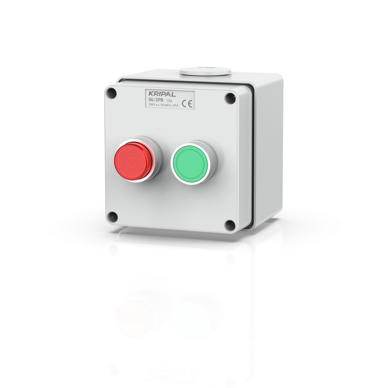 56-2PB Push-button Control Station 10A Start/Stop IP66 Weatherproof Switch