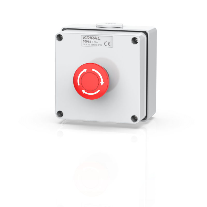 56PS1 Push-button Control Station 10A Emergency stop station with mushroom head IP66 Weatherproof Switch