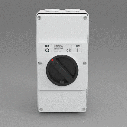 56SW Waterproof Isolator Switch 3P 500V 50A/63A IP66 Rotary Switch Surface Mount