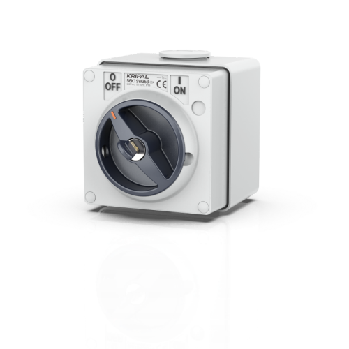 56SW Waterproof Isolator Switch 3P/4P 500V 10A-50A IP66 Rotary Switch Surface Mount