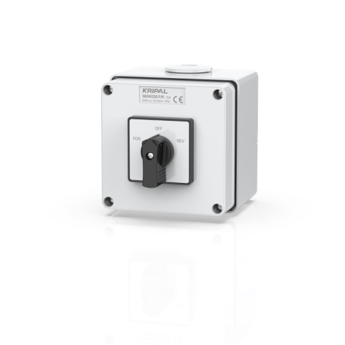 56SW Changeover Switch Reverse Socket 3 Pole 500V 63A IP66 Waterproof Rotary Isolator Switch
