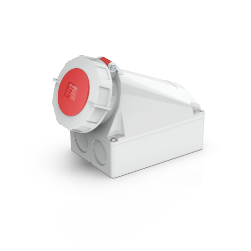 UKS-F IP67 Wall Mount 3P/4P/5P Industrial Power Socket 63A CEE Socket