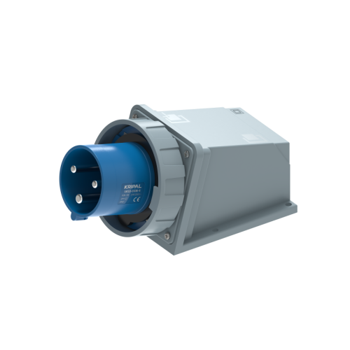 UKS3-D IP67 Wall Mount Industrial Power Plug 3P/4P/5P 63A CEE Plug