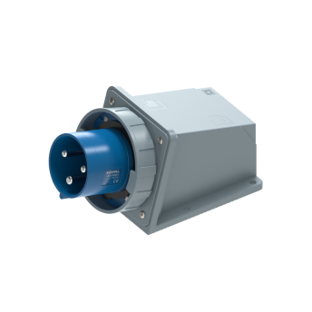 UKS3-D IP67 Wall Mount Industrial Power Plug 3P/4P/5P 125A CEE Plug
