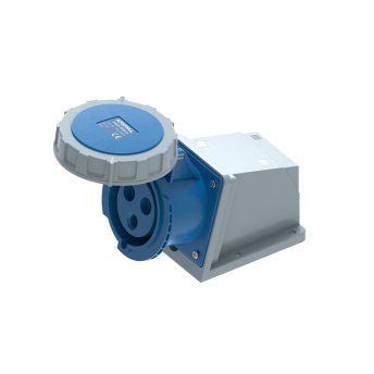 UKS3-F IP67 Wall Mount Industrial Power Socket 3P/4P/5P 32A CEE Socket