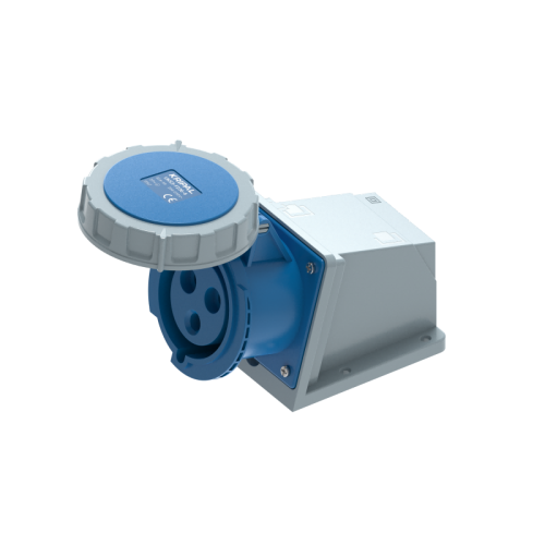 UKS3-F IP67 Wall Mount Industrial Power Socket 3P/4P/5P 32A CEE Socket